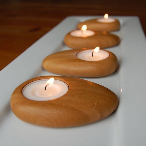 Pebble Tealight Candle Holder