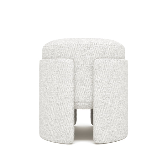 White Ottoman Stool