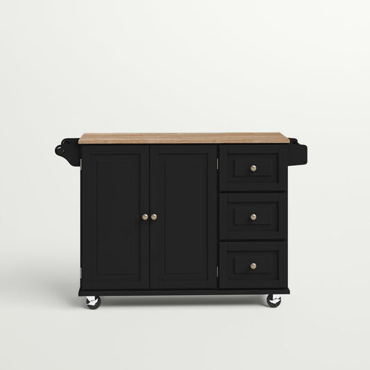 Minimalist Rolling Kitchen Island