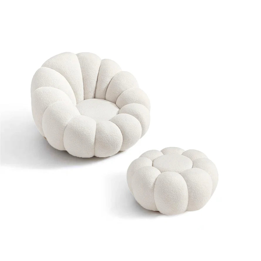 Puff Pumpkin Chair + Pouf