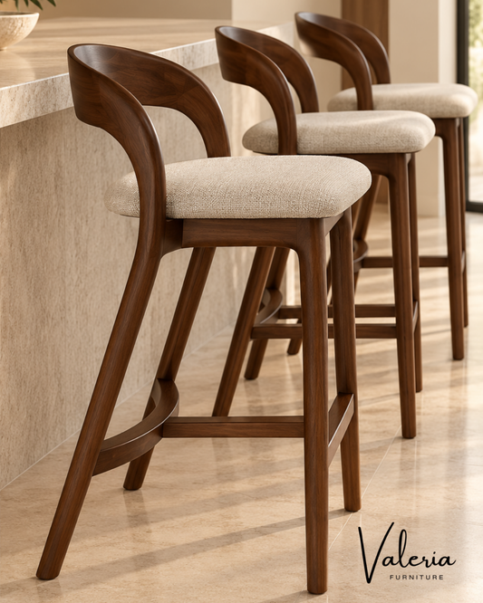 Curved Back Bar Chair