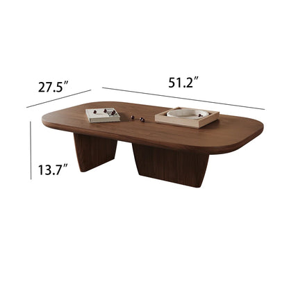 Minimalist Double Leg Rectangular Coffee Table