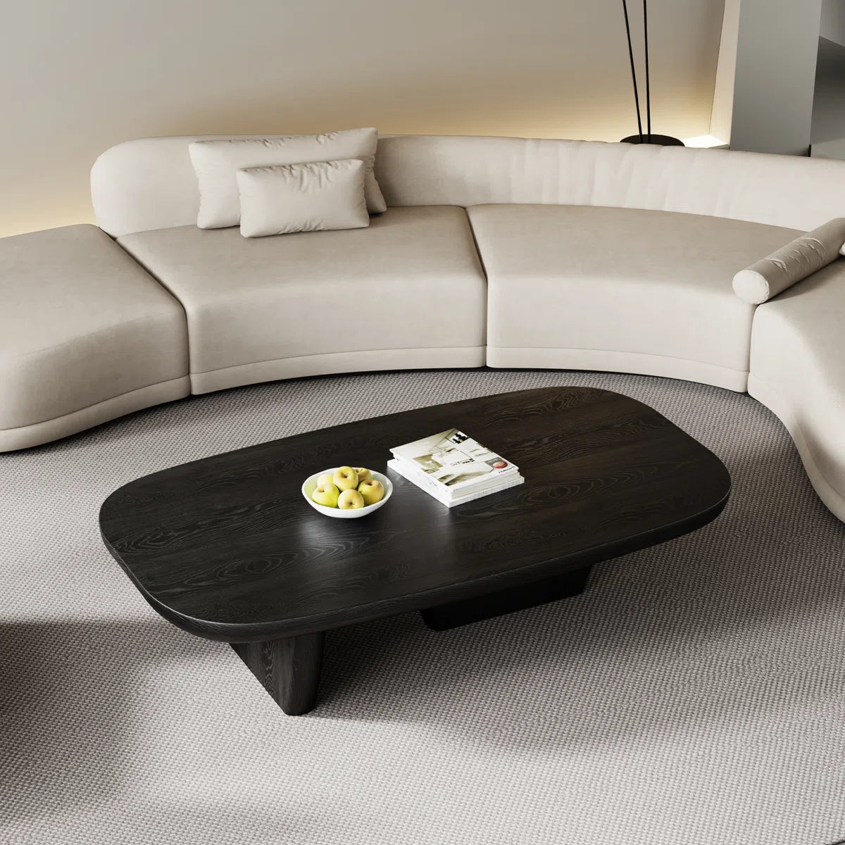 Minimalist Double Leg Rectangular Coffee Table