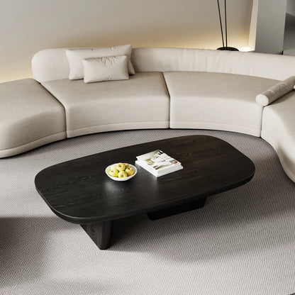 Minimalist Double Leg Rectangular Coffee Table
