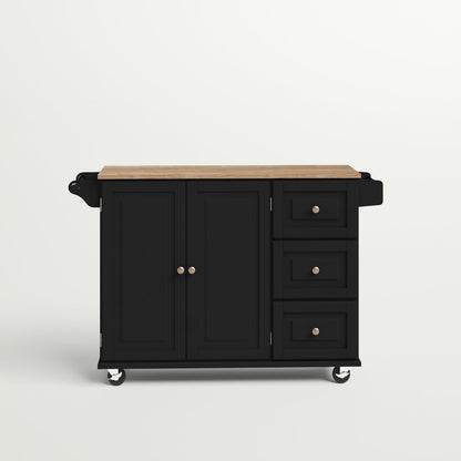 Minimalist Rolling Kitchen Island