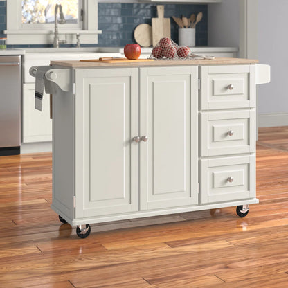 Minimalist Rolling Kitchen Island