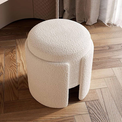 White Ottoman Stool