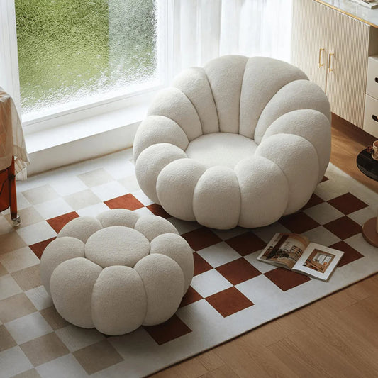 Puff Pumpkin Chair + Pouf