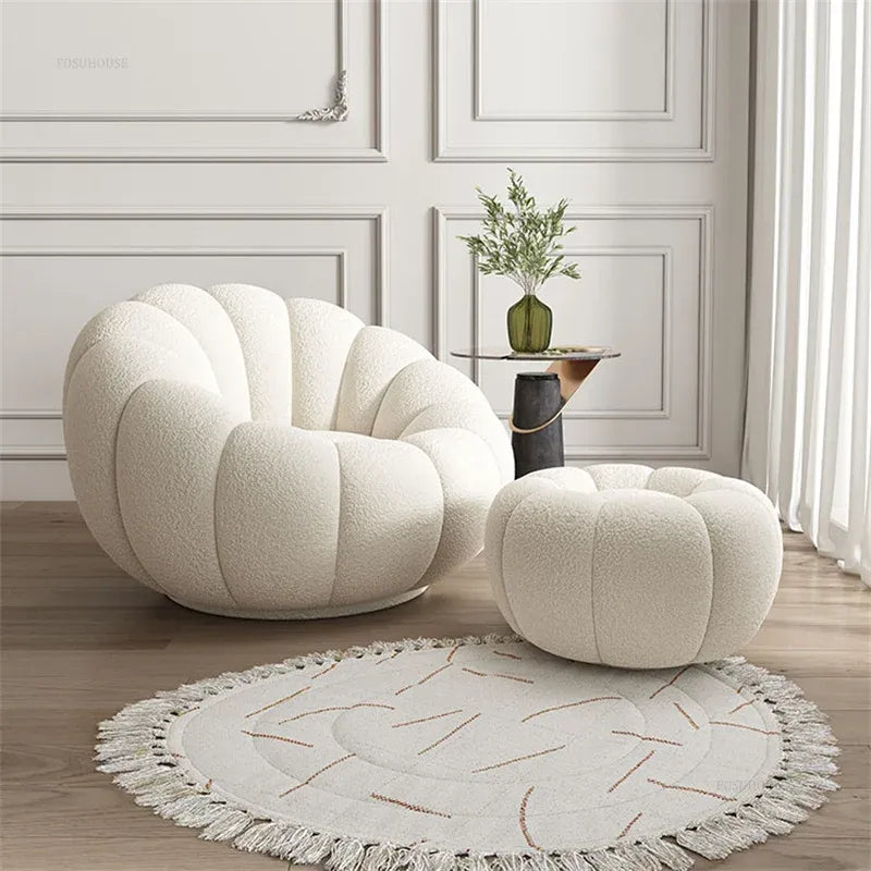 Puff Pumpkin Chair + Pouf