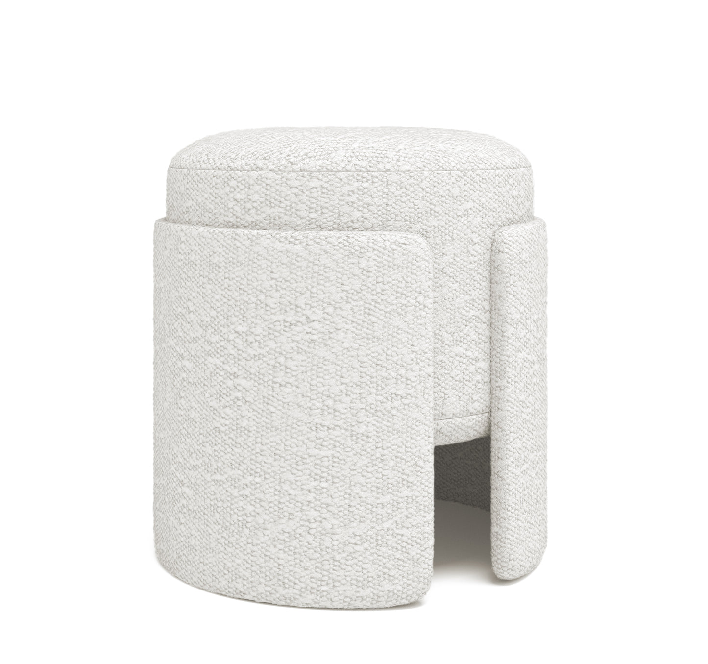 White Ottoman Stool